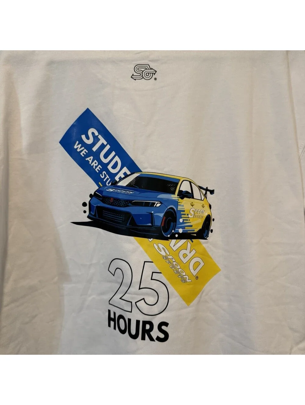 Spoon Sports Spoonsports RARE Thunderhill 25hr 2023 White T-Shirt US Large